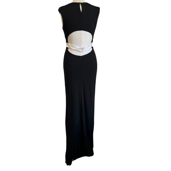 ABS Y2K Black Long Exposed Back Maxi Dress Size M - Picture 2 of 11